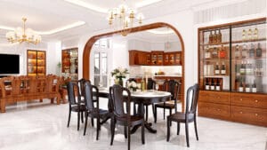 Lựa chọn vật liệu tinh tế, nâng tầm vẻ đẹp sang trọng và tính thẩm mỹ cho không gian bếp