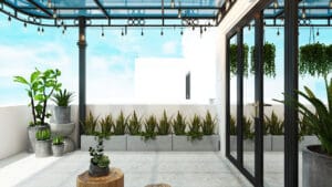 Trang trí tiểu cảnh ở ban công tạo không gian thư giãn