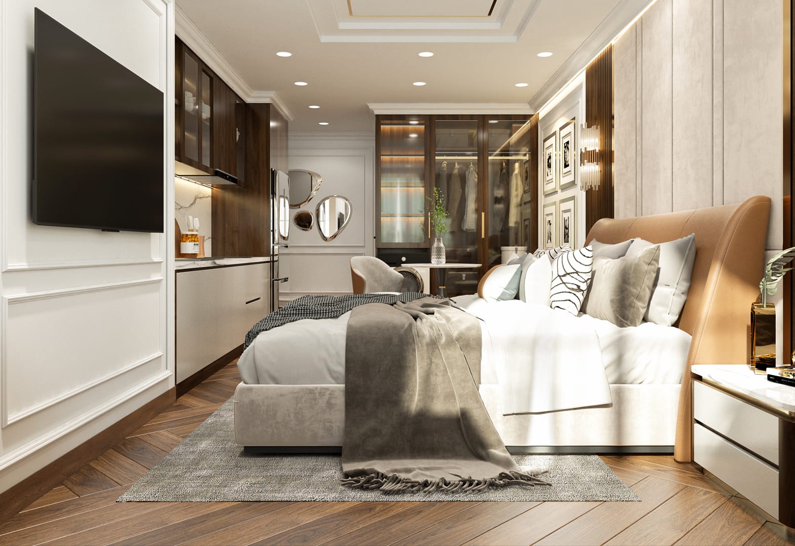 Thiết kế nội thất nhà phố cần lưu ý một số vấn đề ánh sáng và phụ kiện