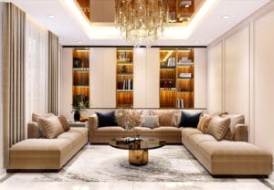 Thiết kế nội thất phòng khách được nhiều gia chủ quan tâm